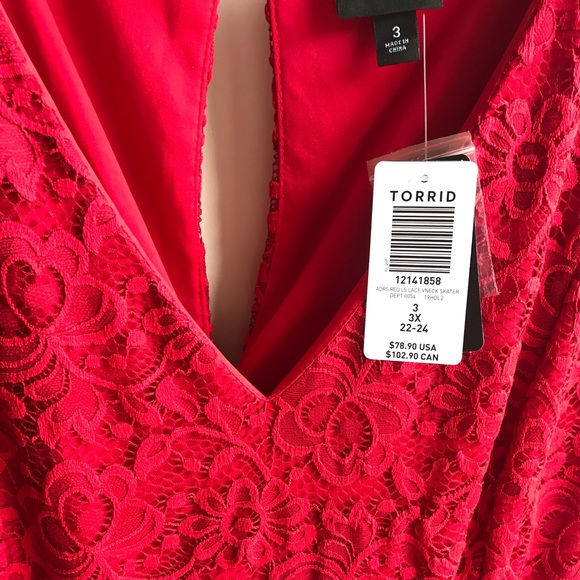 torrid Dresses & Skirts - Red Lace Dress